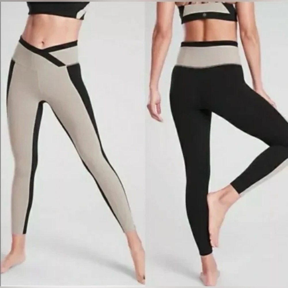 Athleta CHROMA 7/8 TIGHT IN POWERVITA 🖤 Size XXS